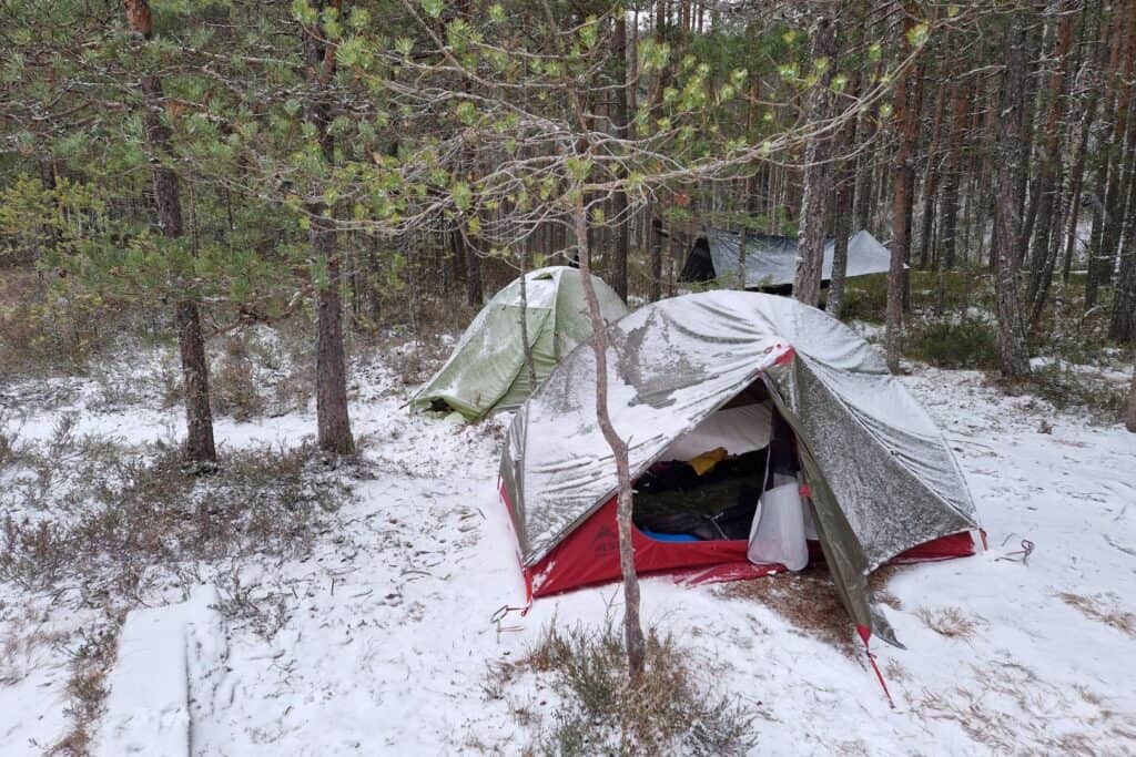 Talviretkeily teltat